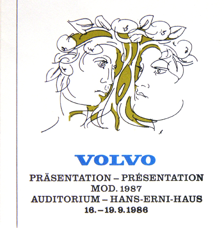 Mensch und Umwelt 1986 Volvo Event, rare cover